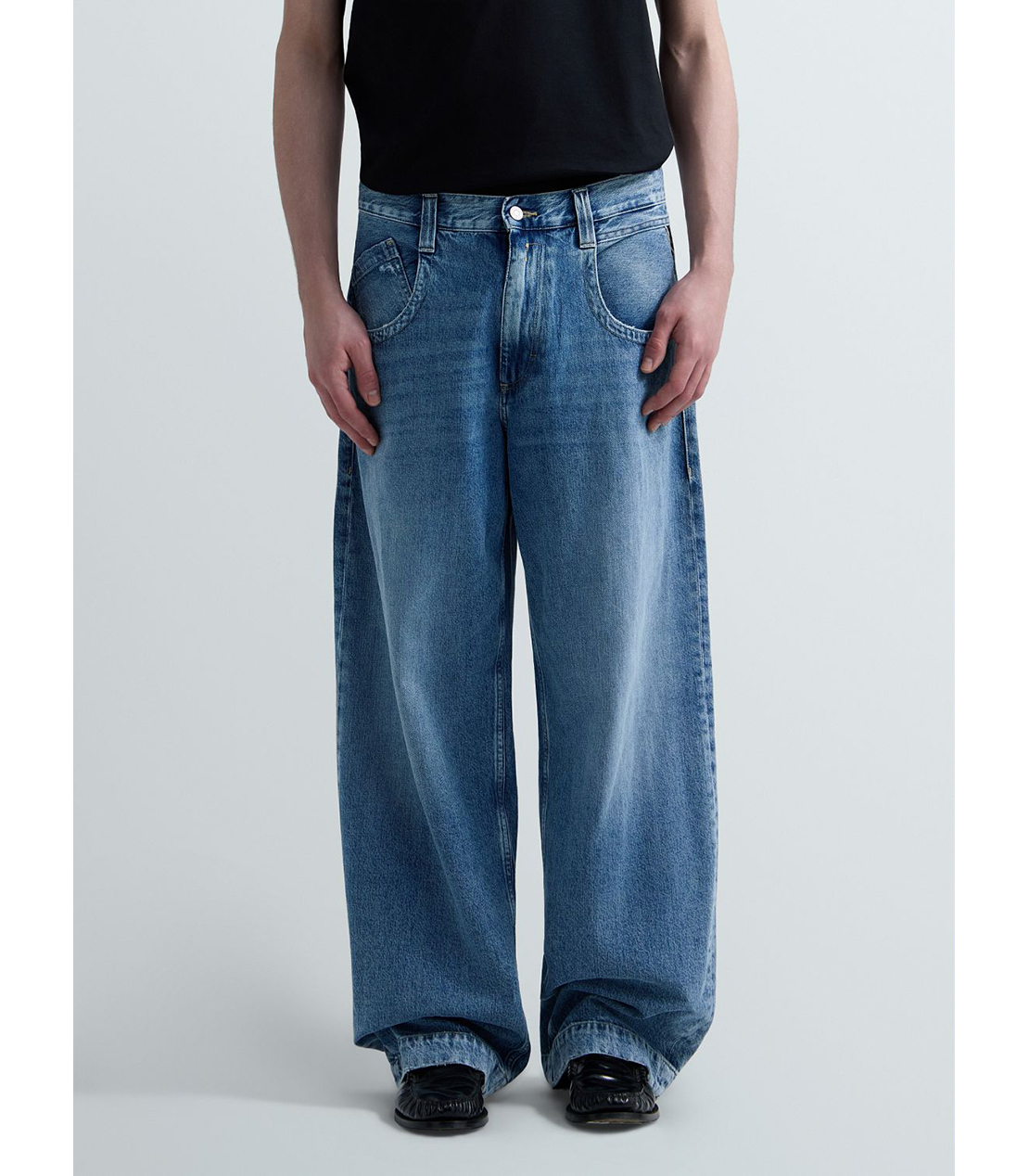 バギーフィットFERYSインディゴコットンデニム